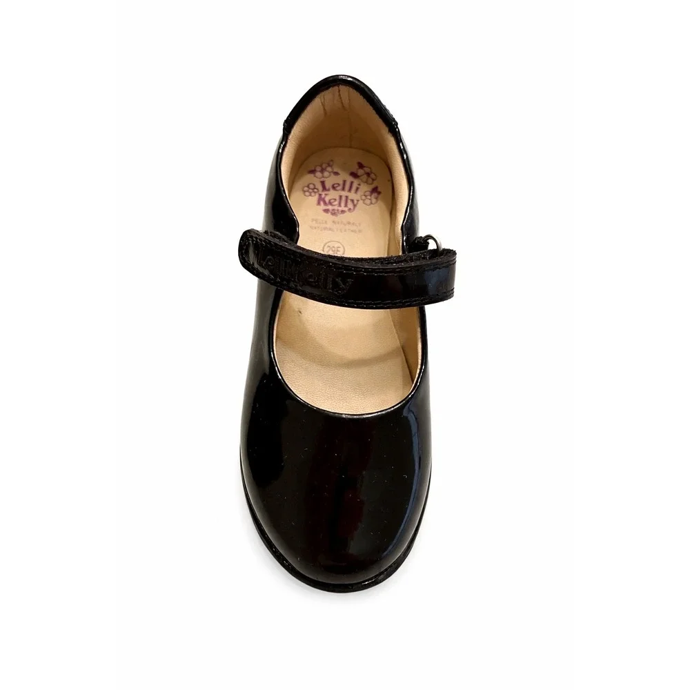 Lelli Kelly Girls Black‎ Patent Mary Jane School Shoes EU 29 US 11 Worn Once
